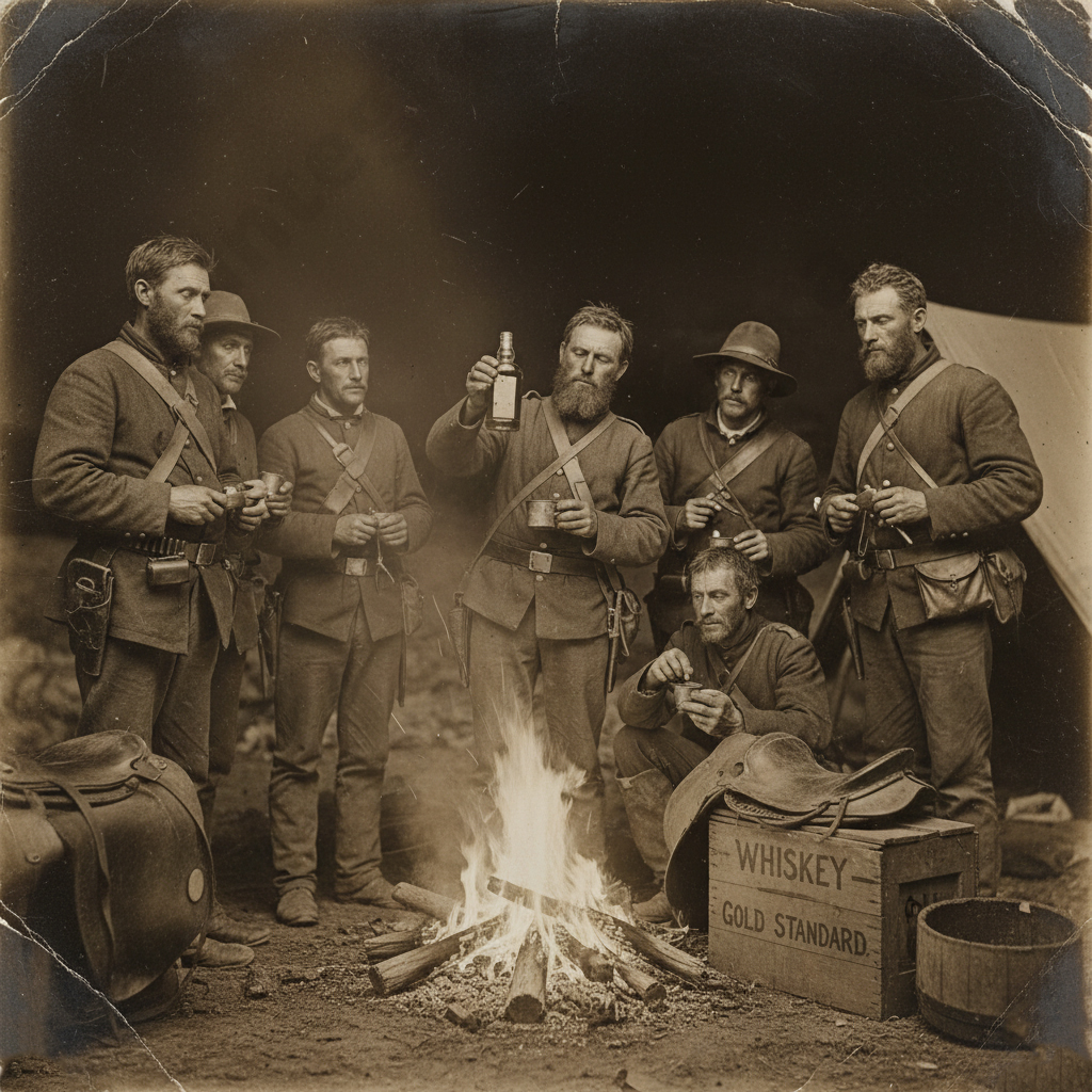 Солдаты у костра