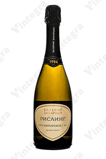 Валерий Захарьин Рислинг Авторское, 2024, брют, 0.75 л., 14%, Россия