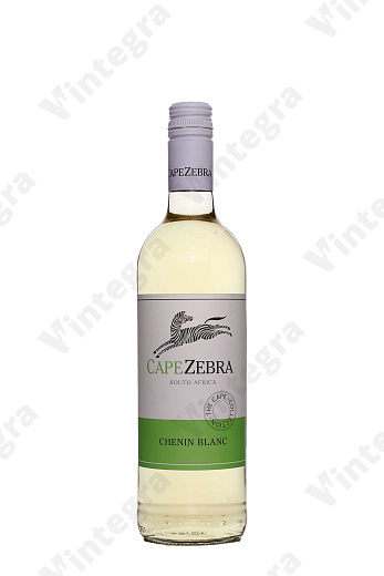 Cape Zebra Chenin Blanc, 2022, полусухое, 0.75 л., Южная Африка