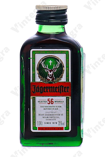Jagermeister, сладкий, 0.04 л., 35%, Германия