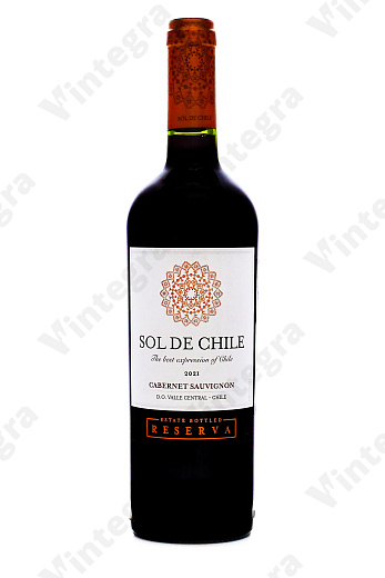 Sol de Chile Cabernet Sauvignon Reserva, 2021, сухое, 0.75 л., 13.5%, Чили