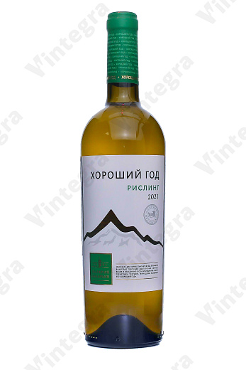 Рислинг Хороший год, полусухое, 0.75 л., 10%, Россия