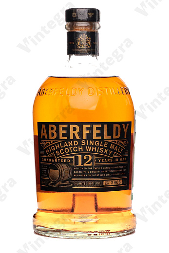 Aberfeldy 12 Years Highland Single Malt, 1 л., 40%, Великобритания, подарочная упаковка