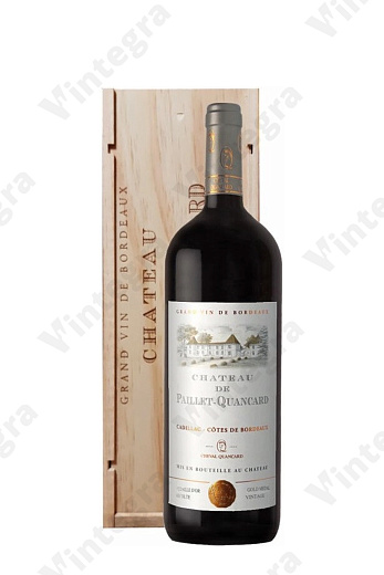 Chateau de Paillet-Quancard Cadillac-Cotes de Bordeaux, 2019, сухое, 0.75 л., 14%, Франция