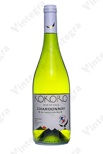 Kokoro Chardonnay, 2024, сухое, 0.75 л., 12.5%, Чили