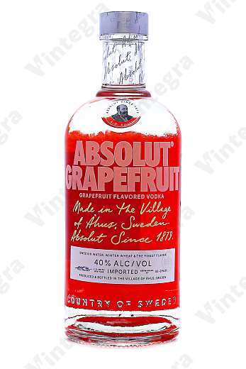 Absolut Grapefruit, 0.7 л., 40%, Швеция