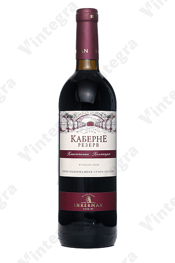 Инкерман Каберне Резерв, 2018, сухое, 0.75 л., 13.5%, Россия