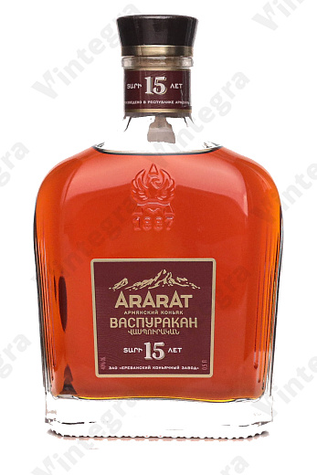 Арарат Васпуракан КС 15 лет, 0.5 л., 40%, Армения, подарочная упаковка