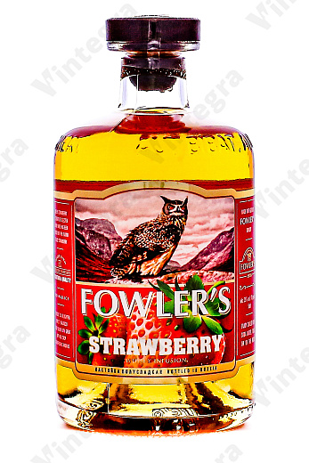 Фоулерс Клубника с виски, 0.5 л., 35%, Россия