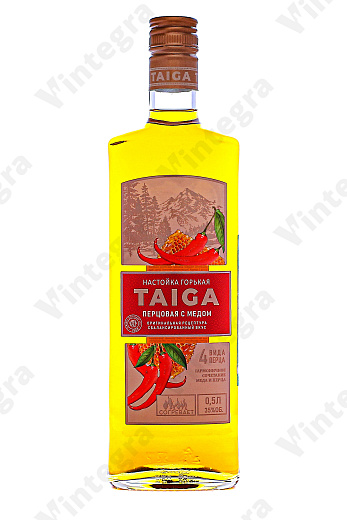Тайга Перцовая с мёдом, 0.5 л., 35%, Россия