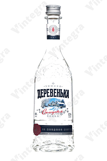 Зимняя деревенька на солодовом спирте Альфа, 0.25 л., Россия