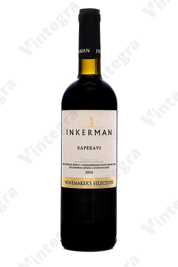 Инкерман Саперави, сухое, 0.75 л., 14%, Россия