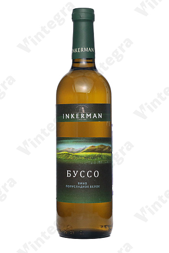 Инкерман Буссо, белое, полусладкое, полусладкое, 0.7 л., 12.5%, Россия