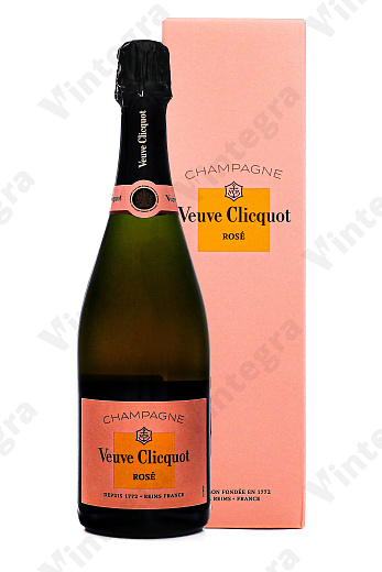 Veuve Clicquot Rose, 2021, брют, 0.75 л., 12.5%, Франция, подарочная упаковка