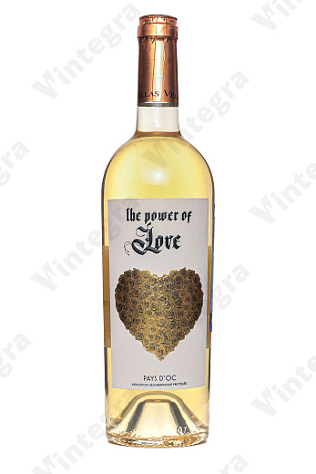 Vignobles Vellas The Power of Love Blanc Pays d'Oc IGP, 2021, сухое, 0.75 л., 7.5%, Франция