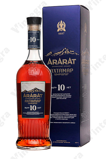 Арарат Ахтамар КС 10 лет, 0.5 л., 40%, Армения, подарочная упаковка