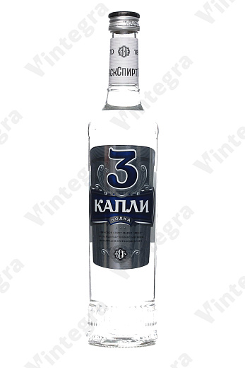 3 Капли, 0.5 л., 40%, Россия