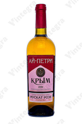 Ай-Петри Муска Розе Молдова, 2023, сухое, 0.75 л., 11%, Россия