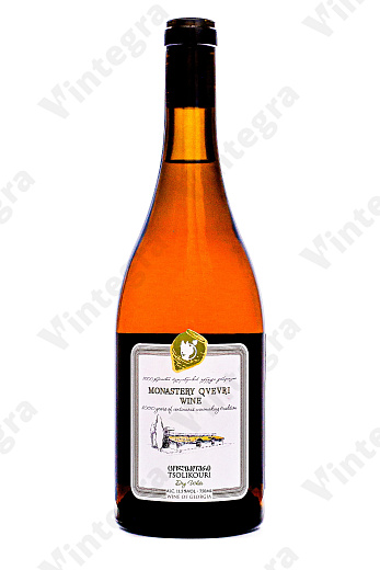 Цоликаури Монастырское, 2021, сухое, 0.75 л., 11.5%, Грузия