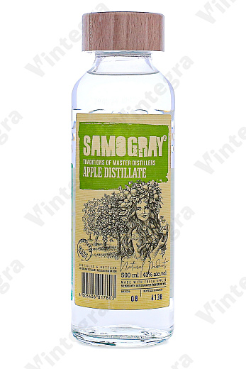 Самограй Яблочный Дистиллят, 0.5 л., 43%, Россия