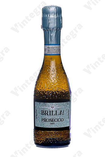 Brilla! Prosecco, 2023, брют, 0.2 л., 11%, Италия, дизайнерская бутылка