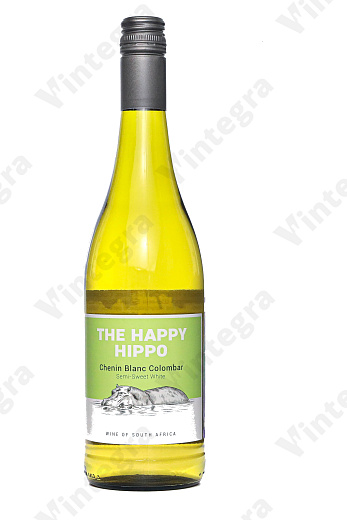 The Happy Hippo Chenin Blanc Colombar, 2021, полусладкое, 0.75 л., Южная Африка