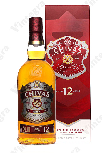 Chivas Regal 12 years old, 1 л., 40%, Великобритания