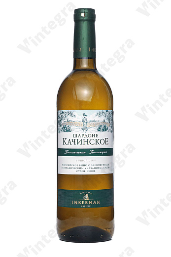Шардоне Качинское, 2022, сухое, 0.75 л., 13%, Россия