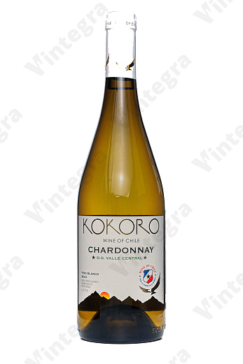 Kokoro Chardonnay, 2021, сухое, 0.75 л., Чили