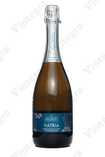 Alcesti Katria Grillo Brut Sicilia DOC, 2021, брют, 0.75 л., 11.5%, Италия