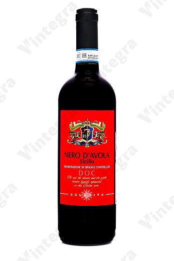 Solarita Nero d'Avola, 2024, сухое, 0.75 л., 12.5%, Италия