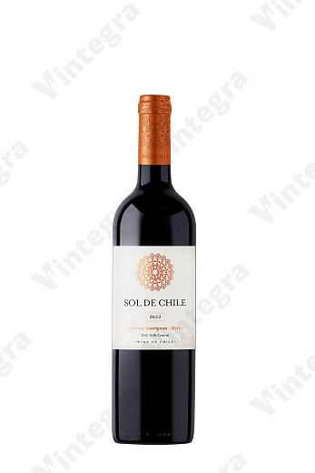 Sol de Chile Cabernet Sauvignon - Merlot DO Valle Central, 2022, сухое, 0.75 л., 15%, Чили