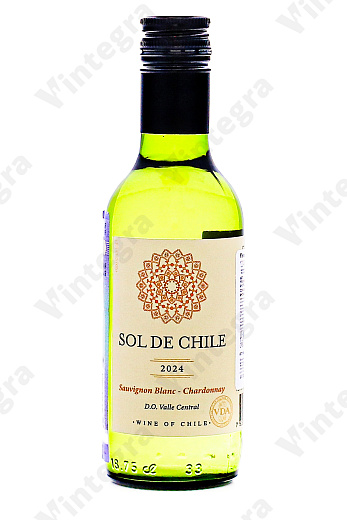 Sol de Chile Sauvignon Blanc-Chardonnay, 2024, сухое, 0.187 л., 12.5%, Чили