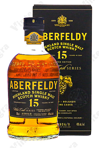 Aberfeldy 15 Years Old Bolgheri, 0.7 л., 46%, Великобритания, подарочная упаковка