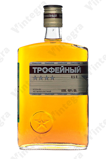 Трофейный Четырехлетний, 0.5 л., 40%, Россия, фляга