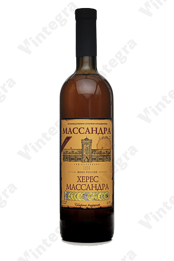Херес Массандра, 2018, сладкое, 0.75 л., 19.5%, Россия