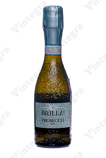 Brilla! Prosecco, 2024, брют, 0.2 л., 11%, Италия, дизайнерская бутылка