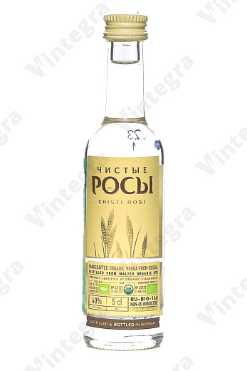 Чистые Росы из ржаного зерна ЭКО RU-BIO-140, 0.05 л., Россия