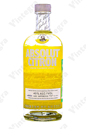 Absolut Citron, 0.75 л., 40%, Швеция