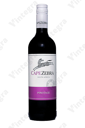 Cape Zebra Pinotage, 2022, полусухое, 0.75 л., 13%, Южная Африка