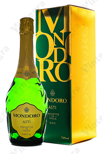 Mondoro Asti, сладкое, 0.75 л., Италия, подарочная упаковка