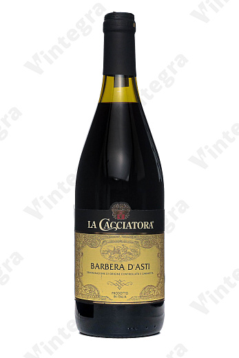 La Cacciatora Barbera d'Asti, 2021, сухое, 0.75 л., 12.5%, Италия
