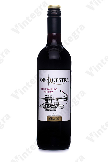 Orquestra Tempranillo Shiraz, 2022, полусухое, 0.75 л., 13%, Испания