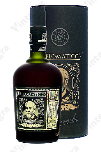 Diplomatico Reserva Exclusiva, 0.7 л., 40%, Венесуэла, подарочная упаковка