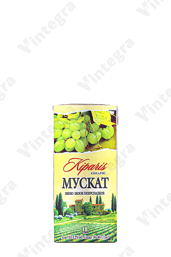 Мускат Кипарис, полусладкое, 1 л., 12%, Россия