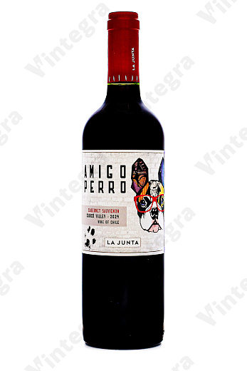 Amigo Perro Cabernet Sauvignon Curico Valley, 2024, сухое, 0.75 л., 13%, Чили
