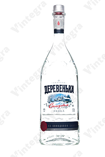 Зимняя деревенька на солодовом спирте Альфа, 0.7 л., Россия