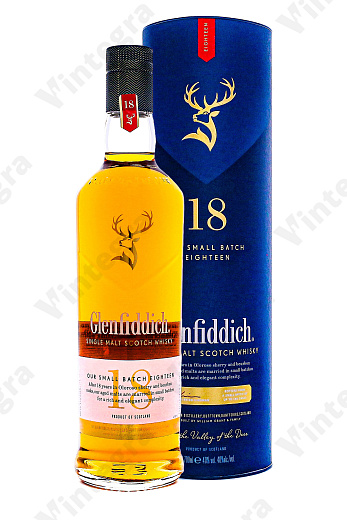 Glenfiddich 18 years old, 0.7 л., 40%, Великобритания