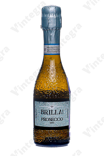 Brilla! Prosecco, 2021, брют, 0.2 л., 13.5%, Италия, дизайнерская бутылка