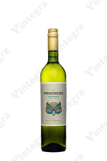 Progreso Chardonnay, 2022, сухое, 0.75 л., 12.5%, Аргентина